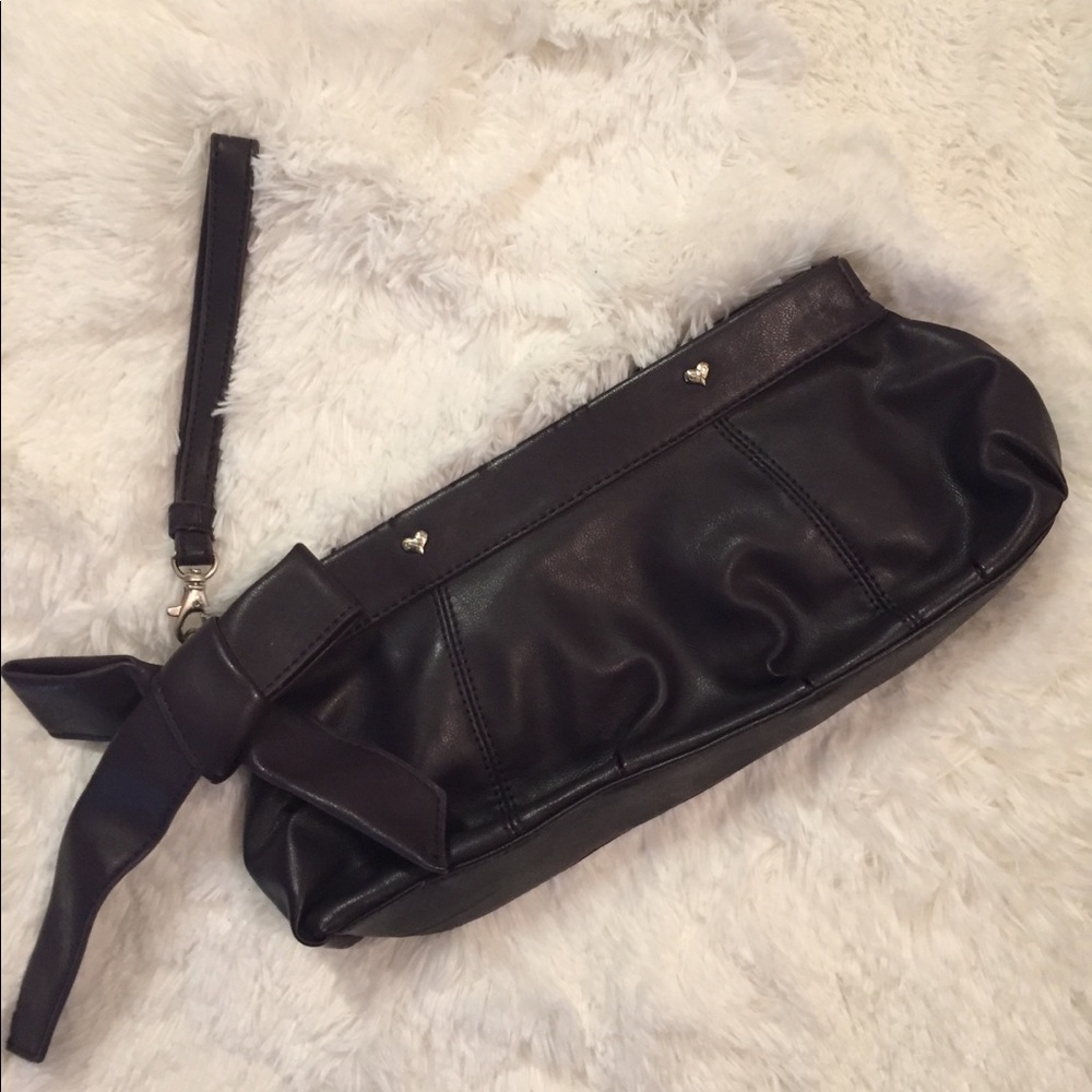 Large purple Ashley Judd wristlet/clutch